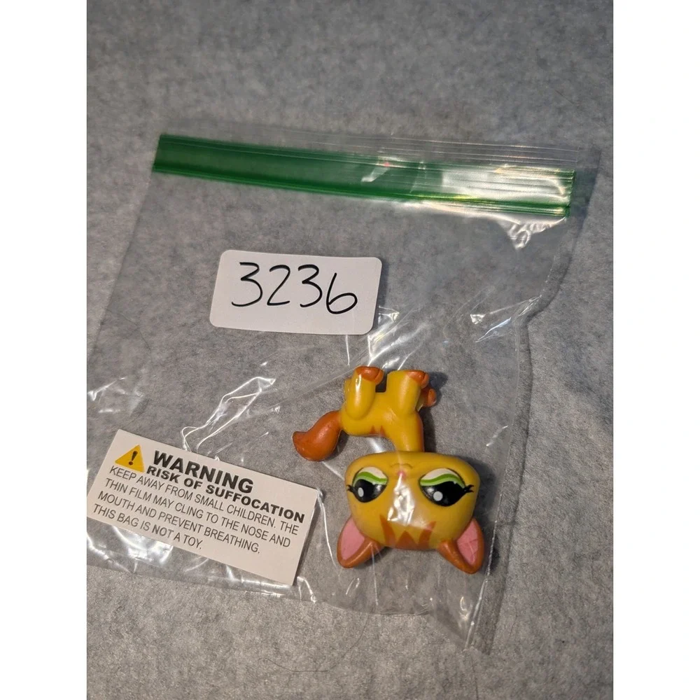 LPS #1137 LITTLEST PETSHOP ORIGINAL CHAT CAT Orange MAINE COON HASBRO‎